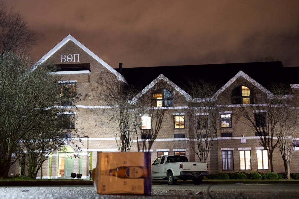 Beta Theta Pi was suspended from the University for violating its anti-hazing policy. All of the members were forced to vacate the house located on Lem Morrison Drive by the end of last year.