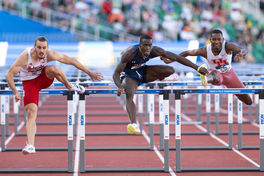 EUGENE, OR - JUNE 07 - Ja’Kobe Tharp during Day 3 of the NCAA D1 Outdoor Track and Field Championships at Hayward Field in Eugene, OR on Friday, June 7, 2024.

Photo by David Gray/Auburn Tigers