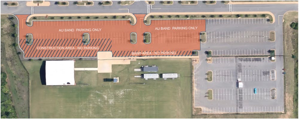 The renovations to the complex will affect&nbsp;RO and C Zones adjacent to Band Practice Complex.