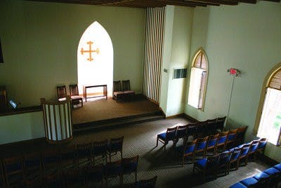 The Auburn Chapel on South College Street was constructed in 1851 and was used as a hospital by the Confederacy during the Civil War. (Rebecca Croomes / ASSISTANT PHOTO EDITOR)
