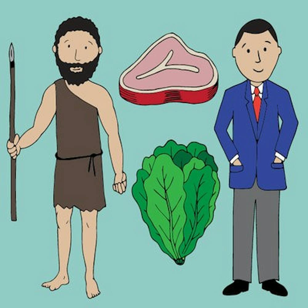 The Paleo Diet is named after the Paleolithic era, and the foods allowed on the diet are intended to mimic what cavemen ate during this period. (Graphic by Charlotte Kelly | Assistant Graphics Editor)