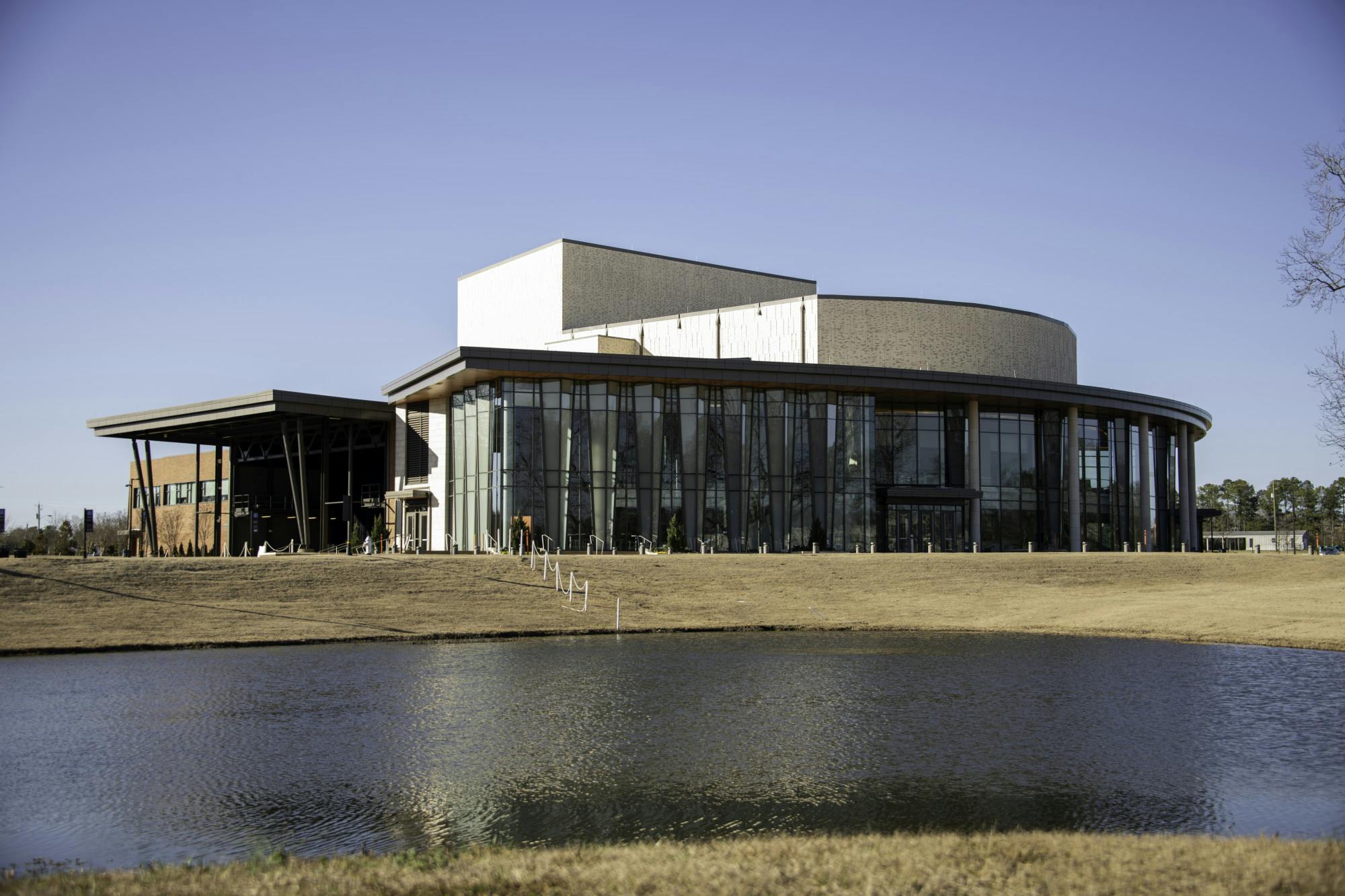 The Jay and Susie Gogue Performing Arts Center at Auburn University in February 2023.