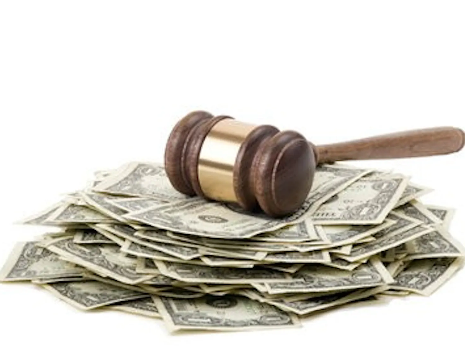 Gavel and money