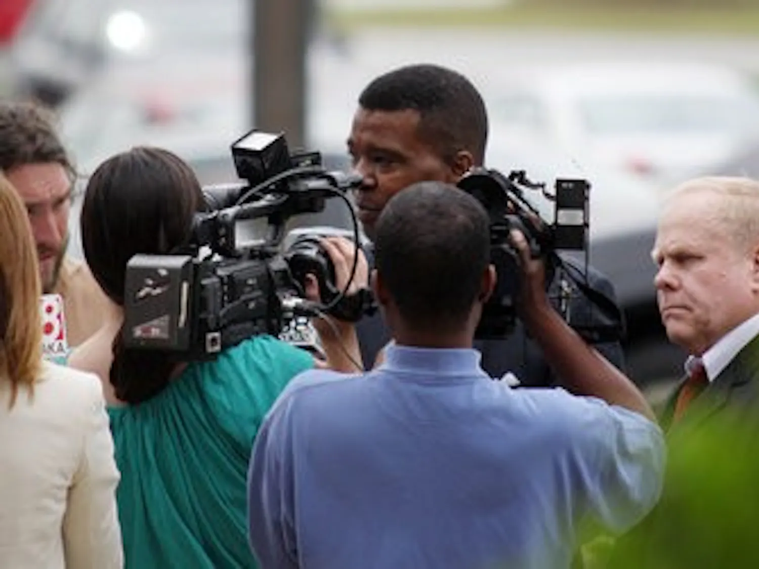 Harvey Updyke Jr., leaves the Opelika courthouse Wednesday after waiving his preliminary hearing. (Emily Adams / Photo Editor)