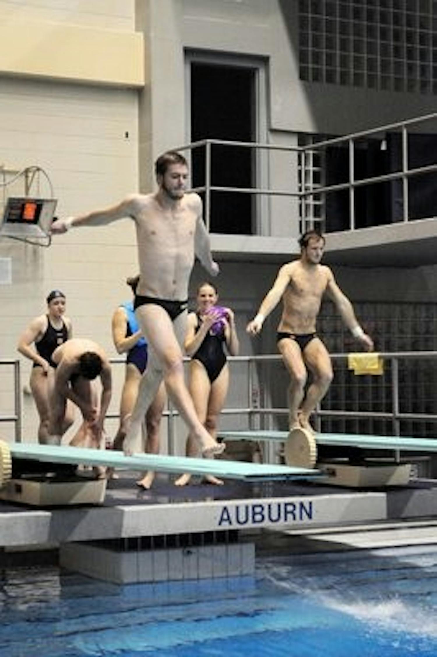 John Santeiu IV scored a 397.45 on his sixth dive attempt at the Georgia Diving Invitational Jan. 5. He was later named SEC Diver of the Week for his seventh meet victory of the season. (Christen Harned / ASSISTANT PHOTO EDITOR)