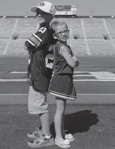 Conner Morgan and Harper Adams are junior reporters for Athletics. (Courtesy of Jennifer Adams)