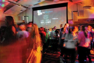 Students compete for a good cause in the Dance Marathon Saturday night through Sunday morning in the Student Center.(Maria Iampietro / assistant photo editor)