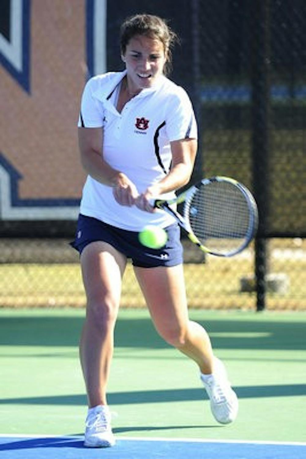 Plamena Kurteva moved from Bulgaria to Spain at age 14 and moved again to Auburn to play tennis. (Contributed by Media Relations)