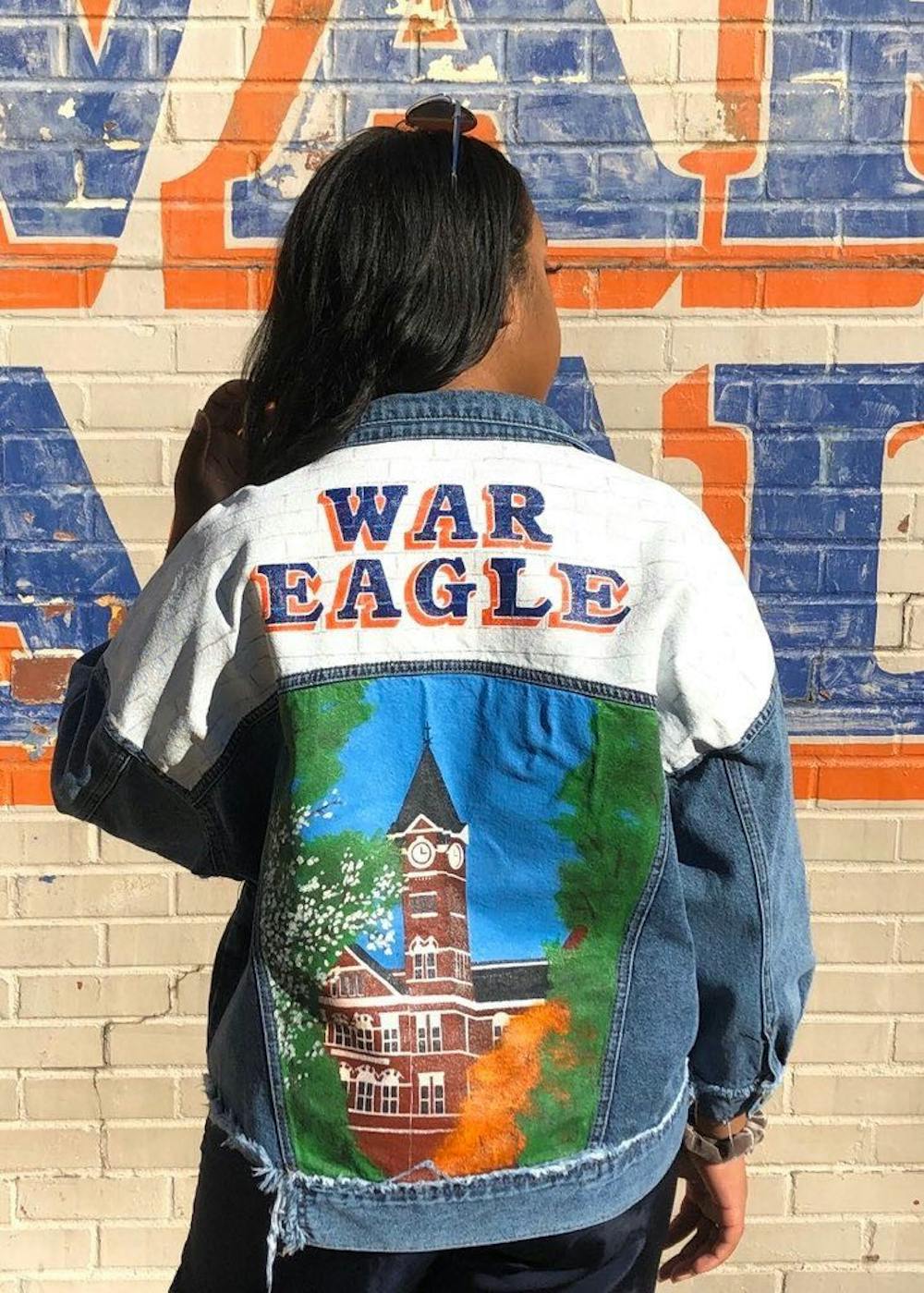 <p>King painted this jacket for herself over the summer.</p>