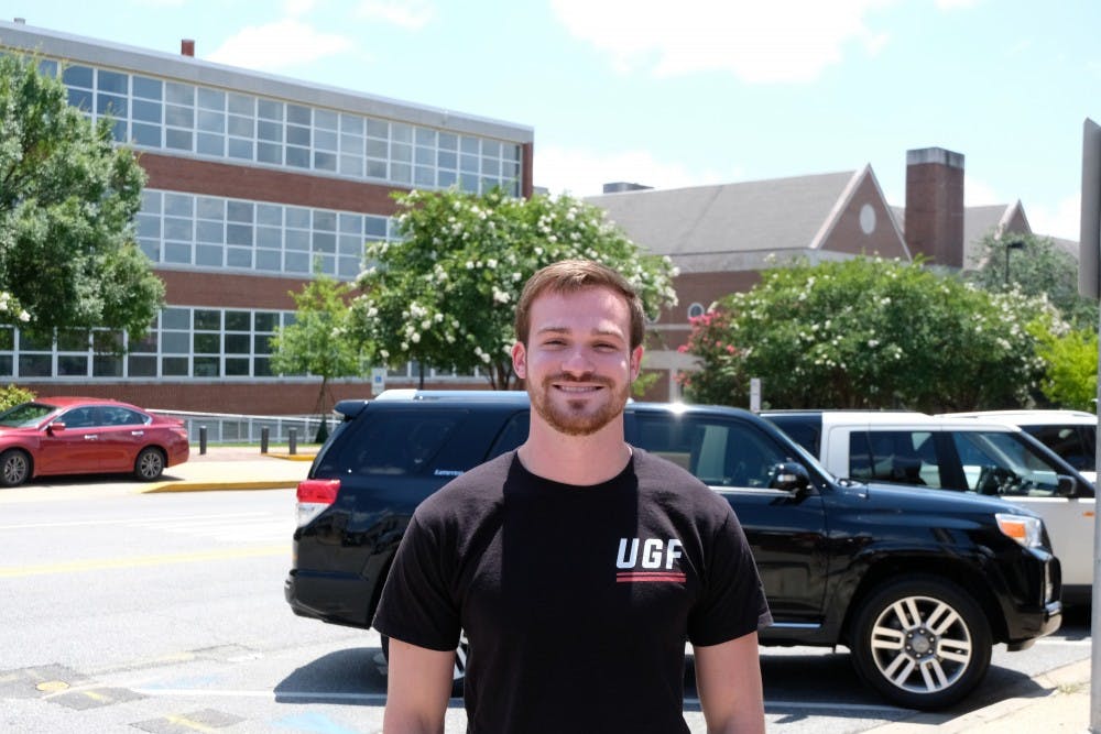 <p>Drew Morris poses for a picture for the Auburn Plainsman at Auburn University on July 3, 2018.</p>