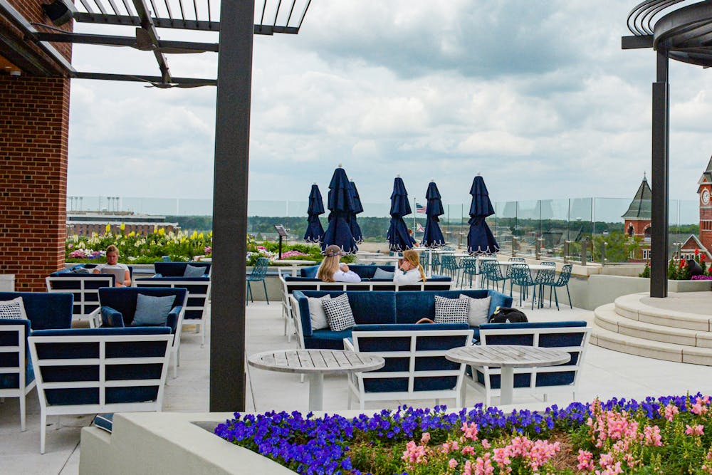 The Walt and Ginger Woltosz Rooftop Terrace at The Laurel Hotel and Spa.