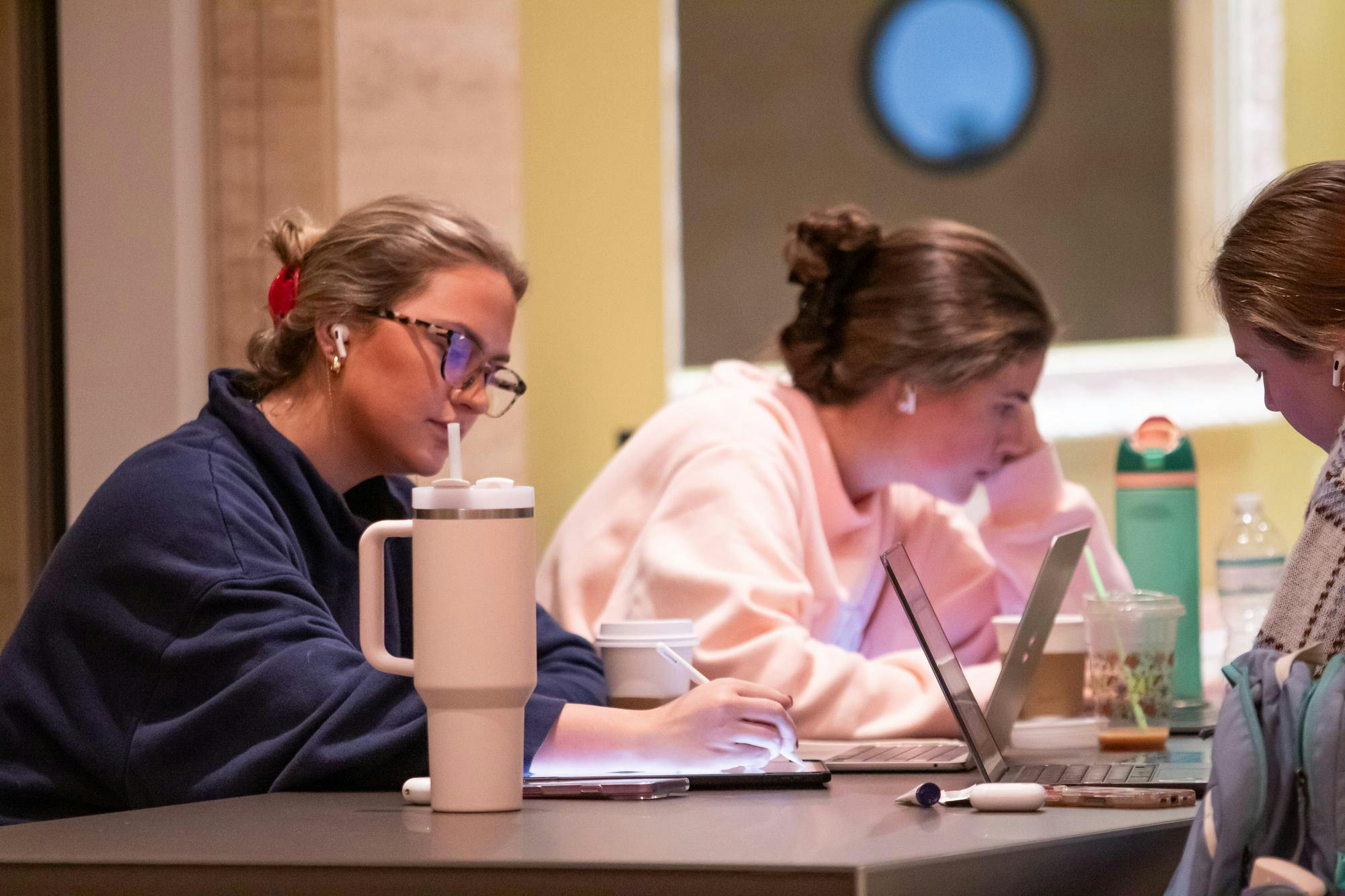 A group of students study at the study day event hosted by The Jule Collins Smith Museum of Fine Art in Auburn, Ala. on Dec. 6, 2025.
