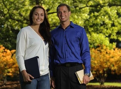 Mazzaferro and Meissner were each awarded the McWhorter Award on June 2. (Todd Van Emst / MEDIA RELATIONS)