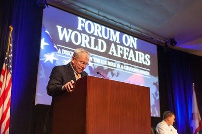 NSA Head, Senator Speak On World Affairs at Forum