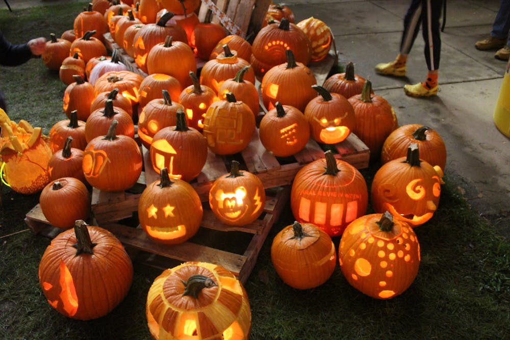 <p>Pumpkins carved from the 2021 Pumpkin Carve event.&nbsp;</p>