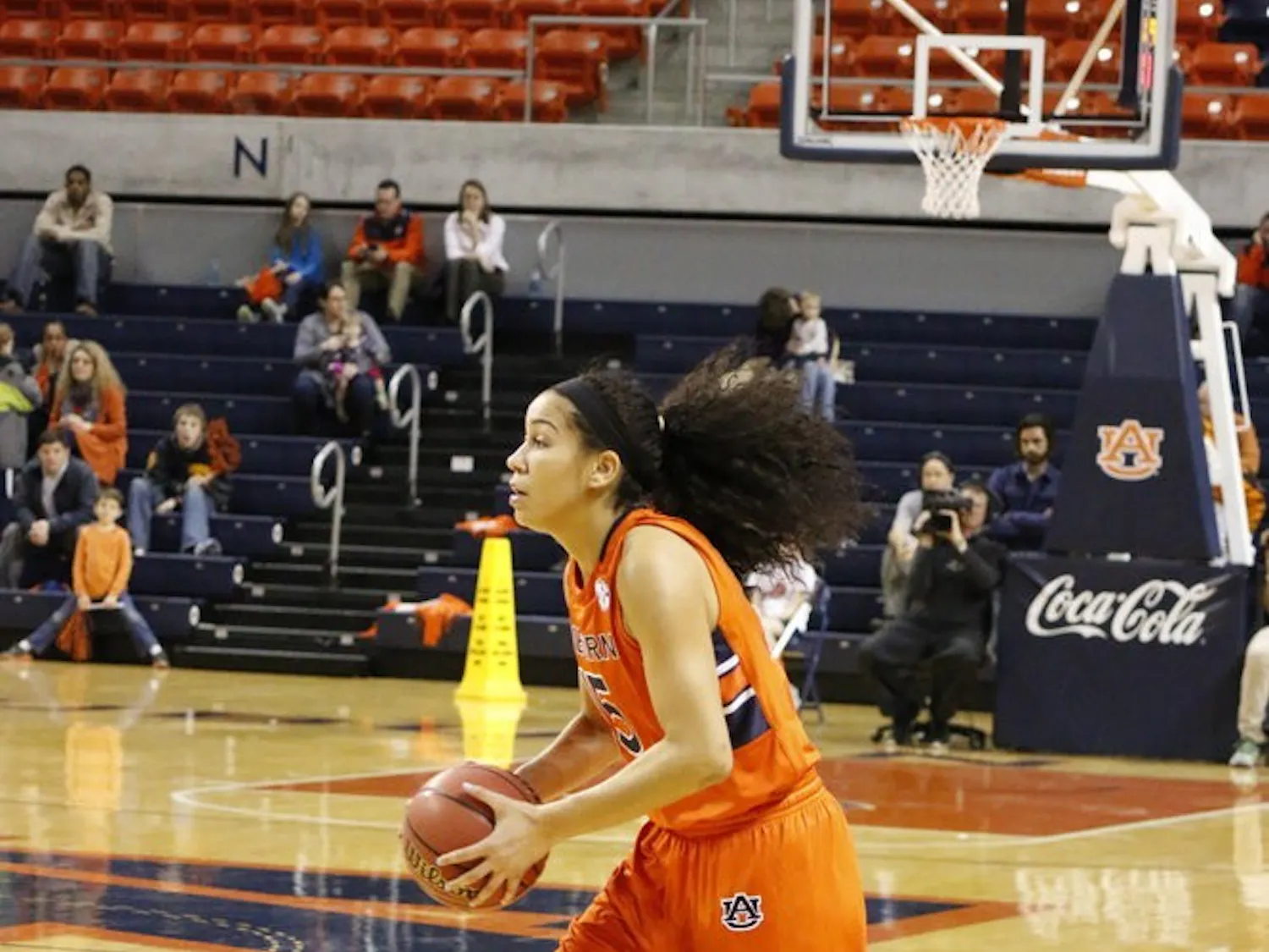 Freshman #15 Jazmine Jones. Auburn vs. LSU at Auburn, AL. Ellen Jackson | Photographer