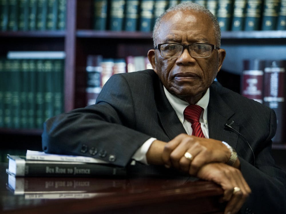 Civil rights attorney Fred Gray is the speaker for 2025 Constitution Day. Photo via advertiser Mickey Welsh and Auburn University College of Liberal Arts.