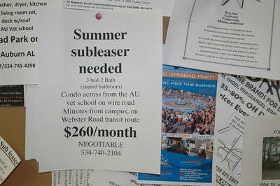 Students search high and low for someone to sublease their apartments this summer and help cut costs.
