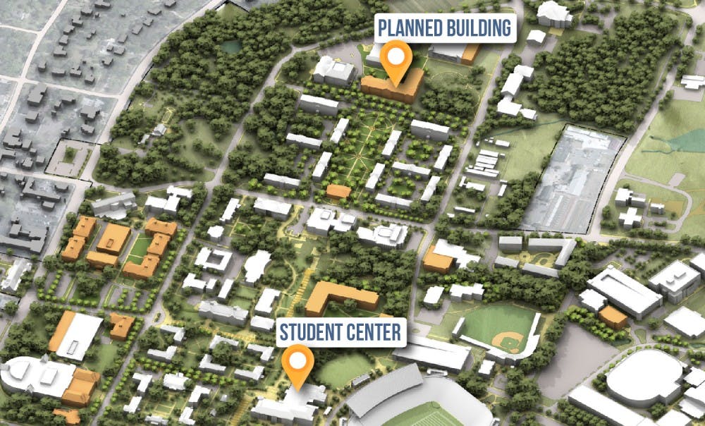 An illustration in the Campus Master Plan shows the proposed College of Education building.