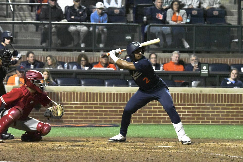 <p>Chris Rembert (2) waiting for a pitch during the Auburn vs Nebraska game on Friday, February 27, 2026.</p>
