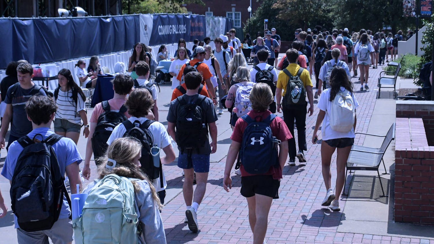 Students walk along the Haley Concourse on Wednesday, Sept. 18, 2024.