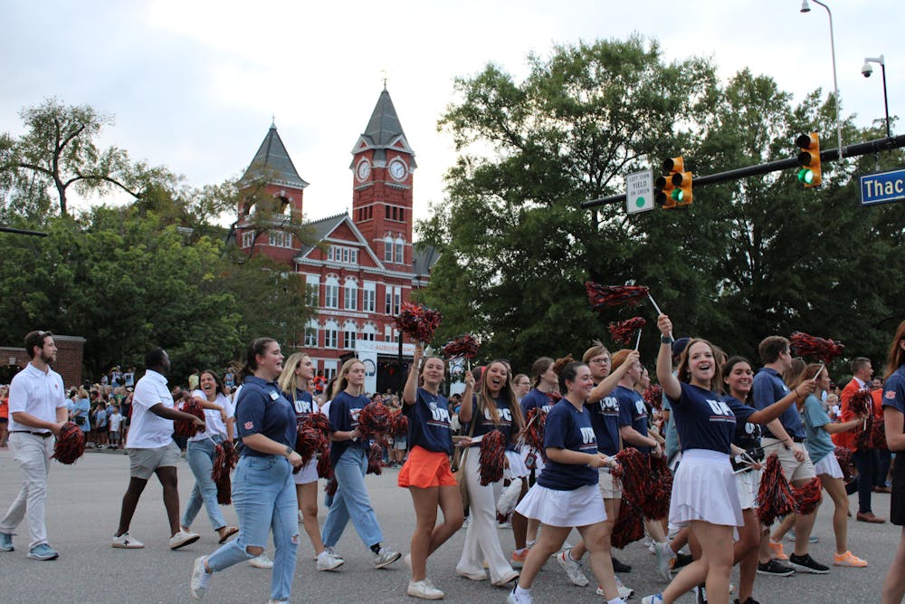 UPC passes by Samford Hall in the Homecoming Parade.