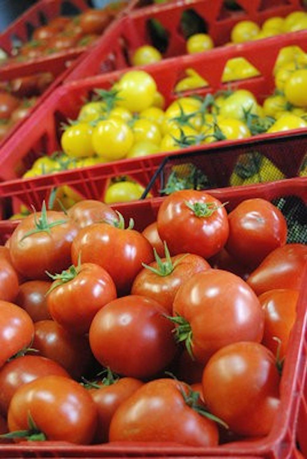 Harman's Farm grows a variety of vegetables, including romaine lettuce and tomatoes. (Emily Enfinger / Photographer)