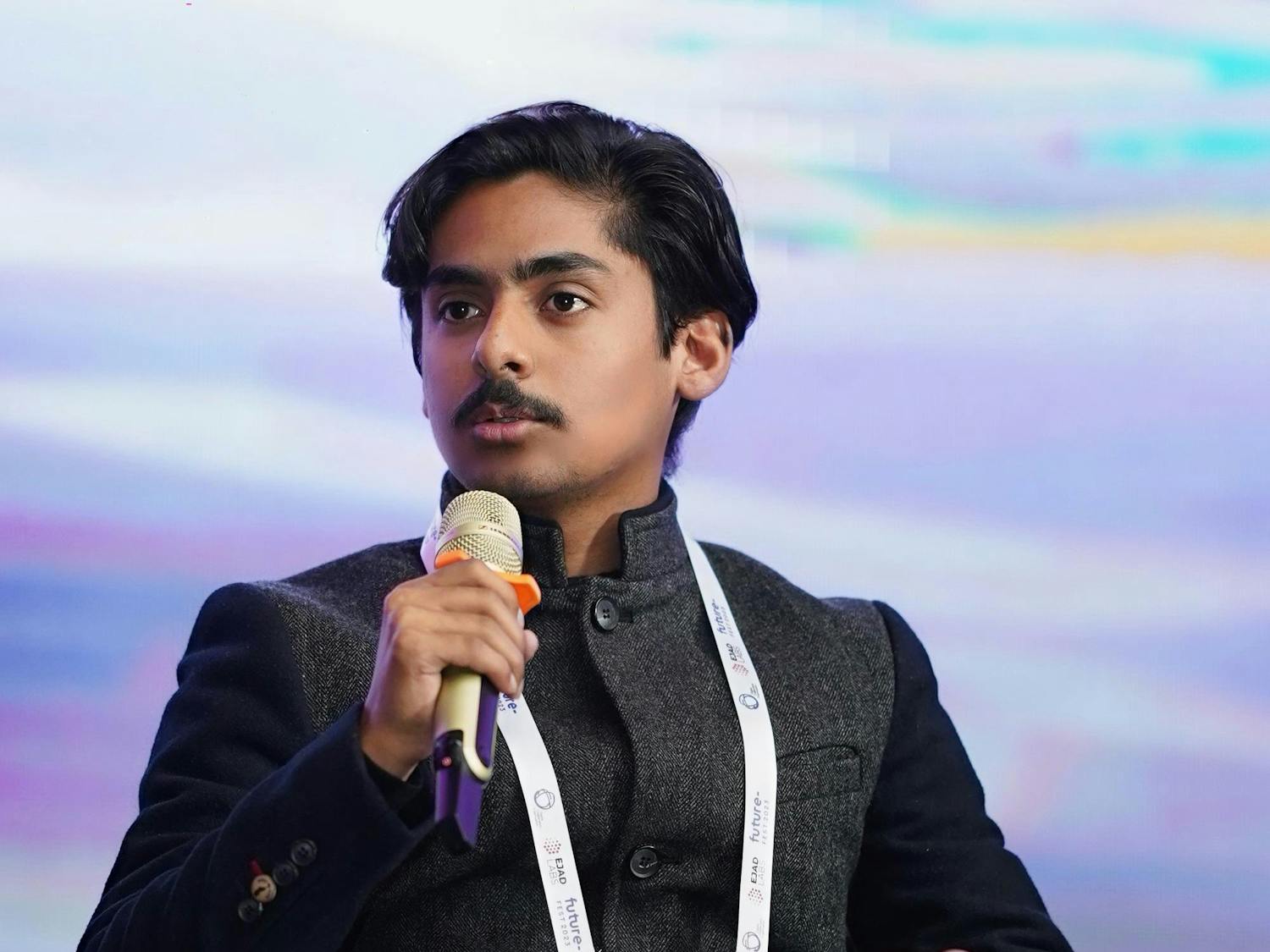 Taimoor Hassan speaks at an event. | Contributed by Taimoor Hassan