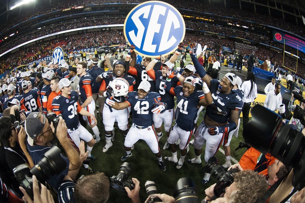 SEC Championship celebration
