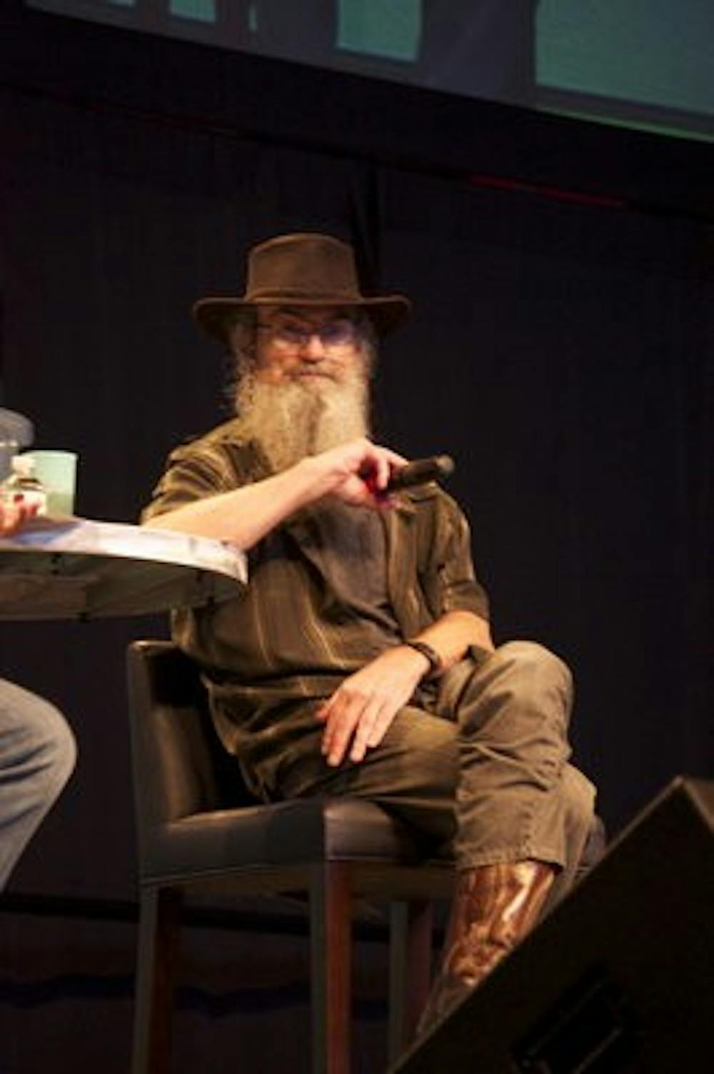 Uncle Si Robertson on stage at the Characters of Character event Aug. 24. (Anna Grafton / PHOTO EDITOR)
