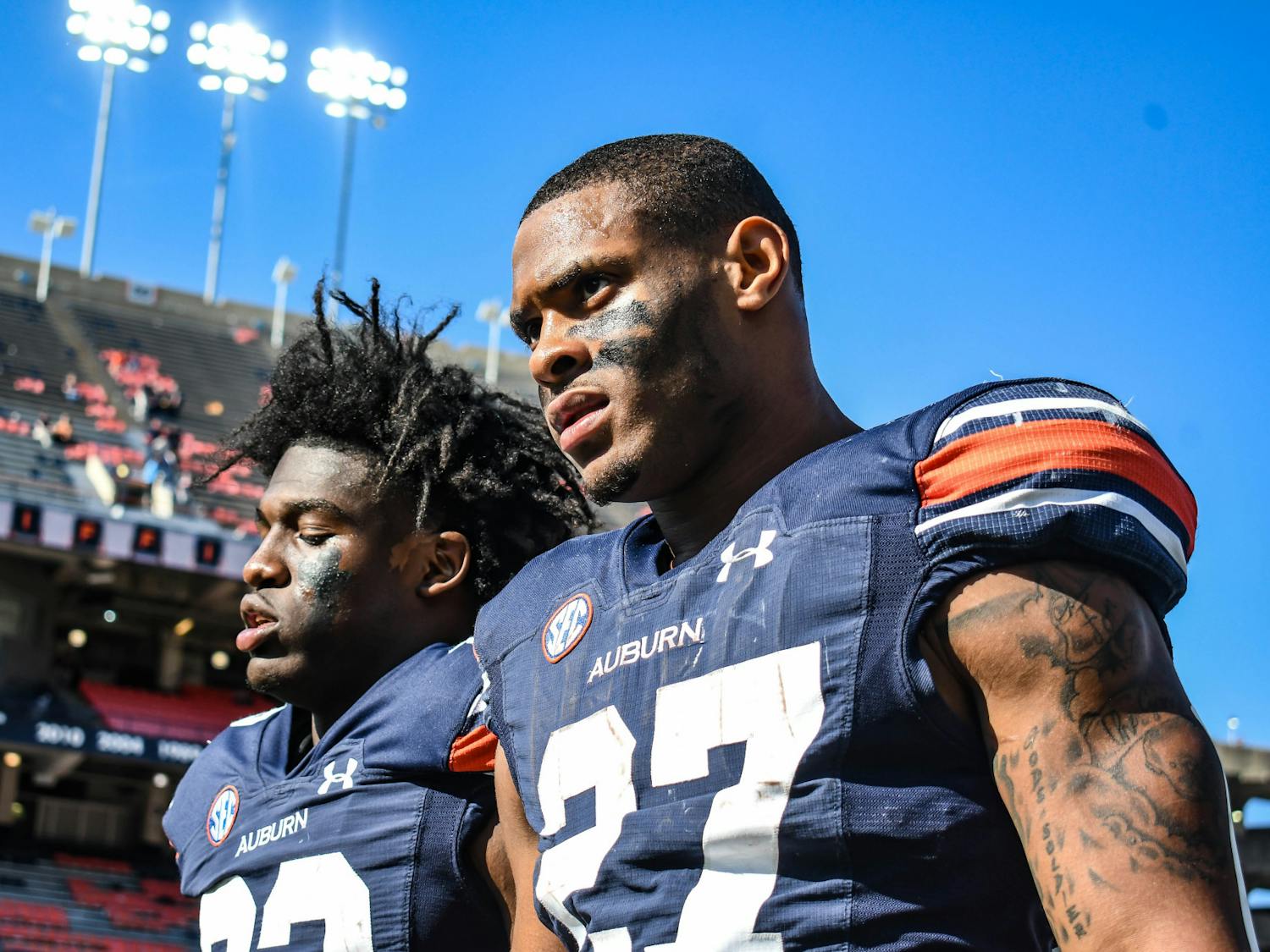 Auburn vs. Arkansas Jarquez Hunter postgame