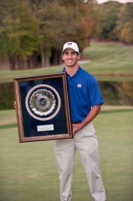Junior Dominic Bozzelli poses with his trophy. (CONTRIBUTED)
