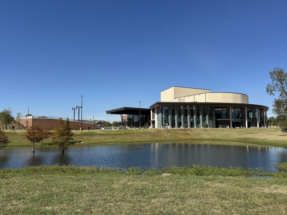 <p>View of Jay and Susie Gogue Performing Arts Center on Oct. 24, 2025.</p>