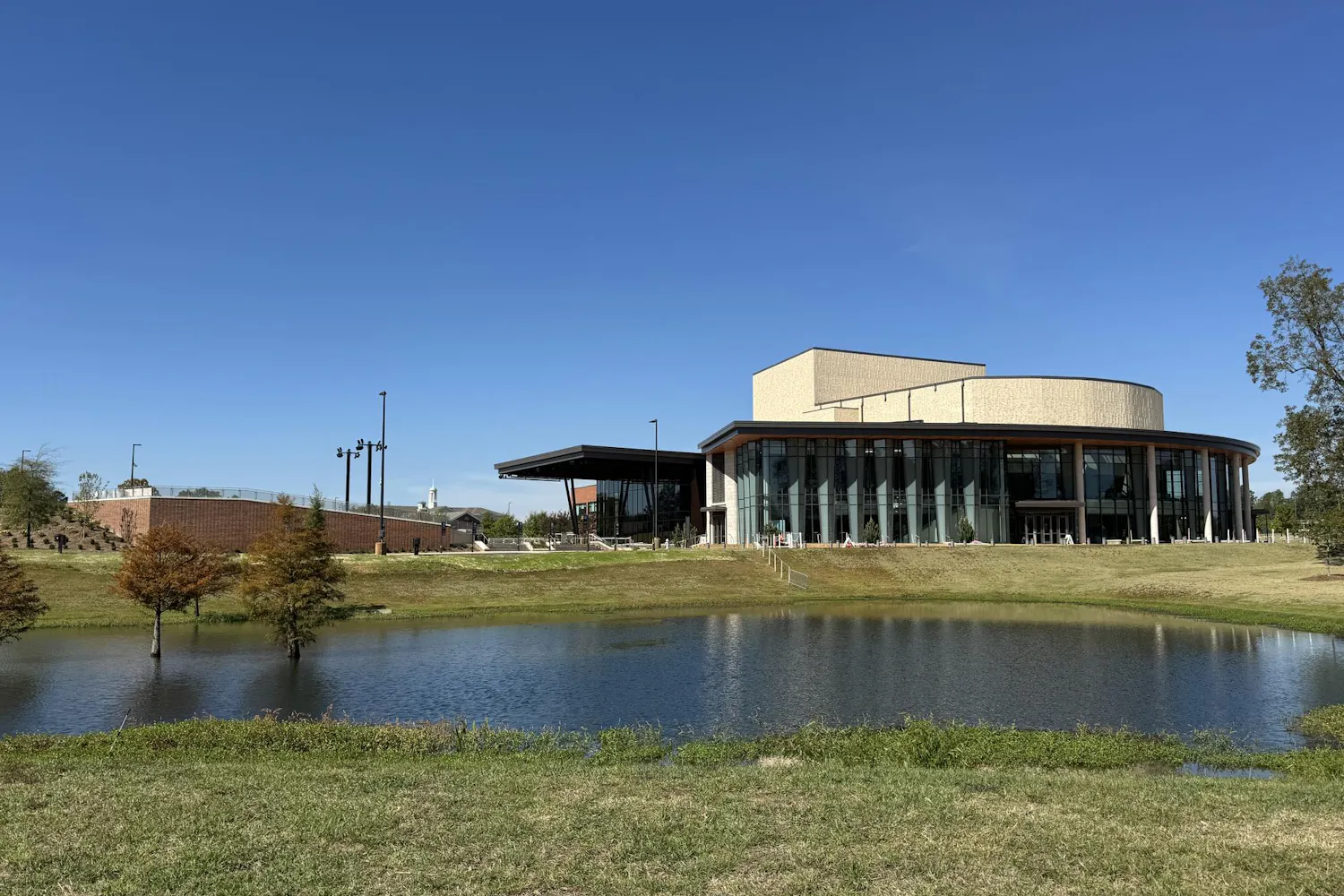 View of Jay and Susie Gogue Performing Arts Center on Oct. 24, 2025.