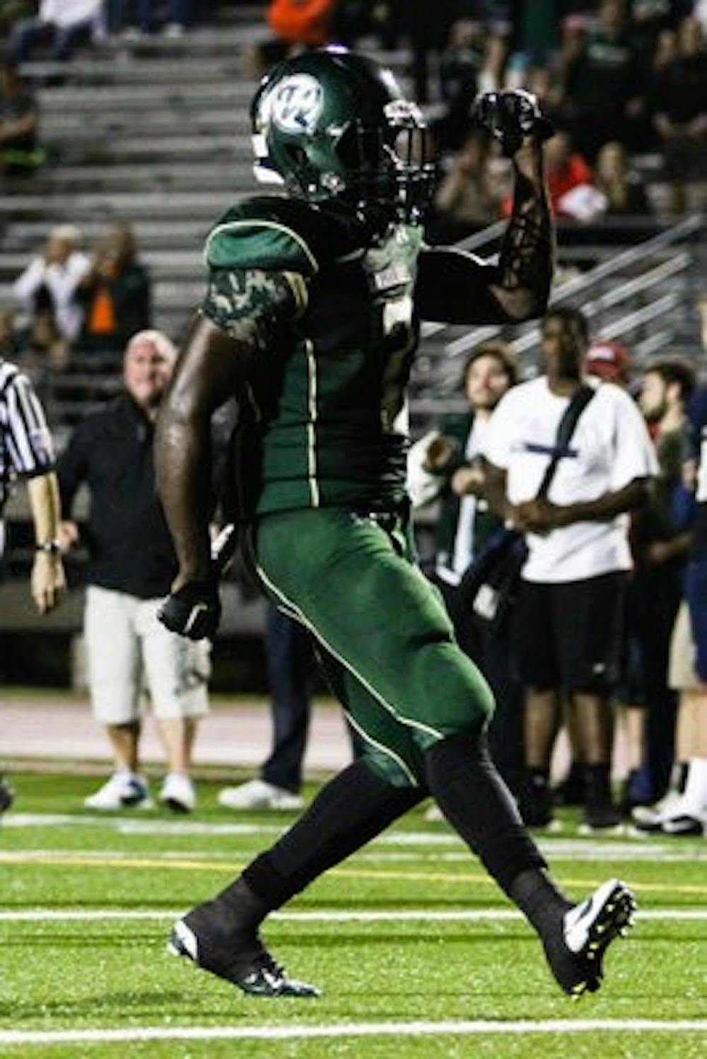 Tim Irvin celebrates making a play during his senior season at Westminister Christian. Irvin, the nephew of former Dallas Cowboy and Hall of Famer Michael Irvin, could be a good fit for Auburn, according to recruiting experts. (Contributed by Westminister Christian)
