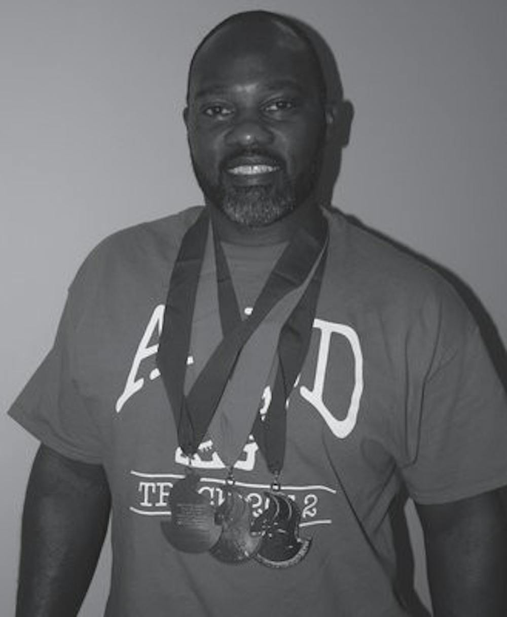 Auburn Parks and Recreation coach Tony Jackson won three medals at the Alabama State Games. (Courtesy of Veronica Jackson)