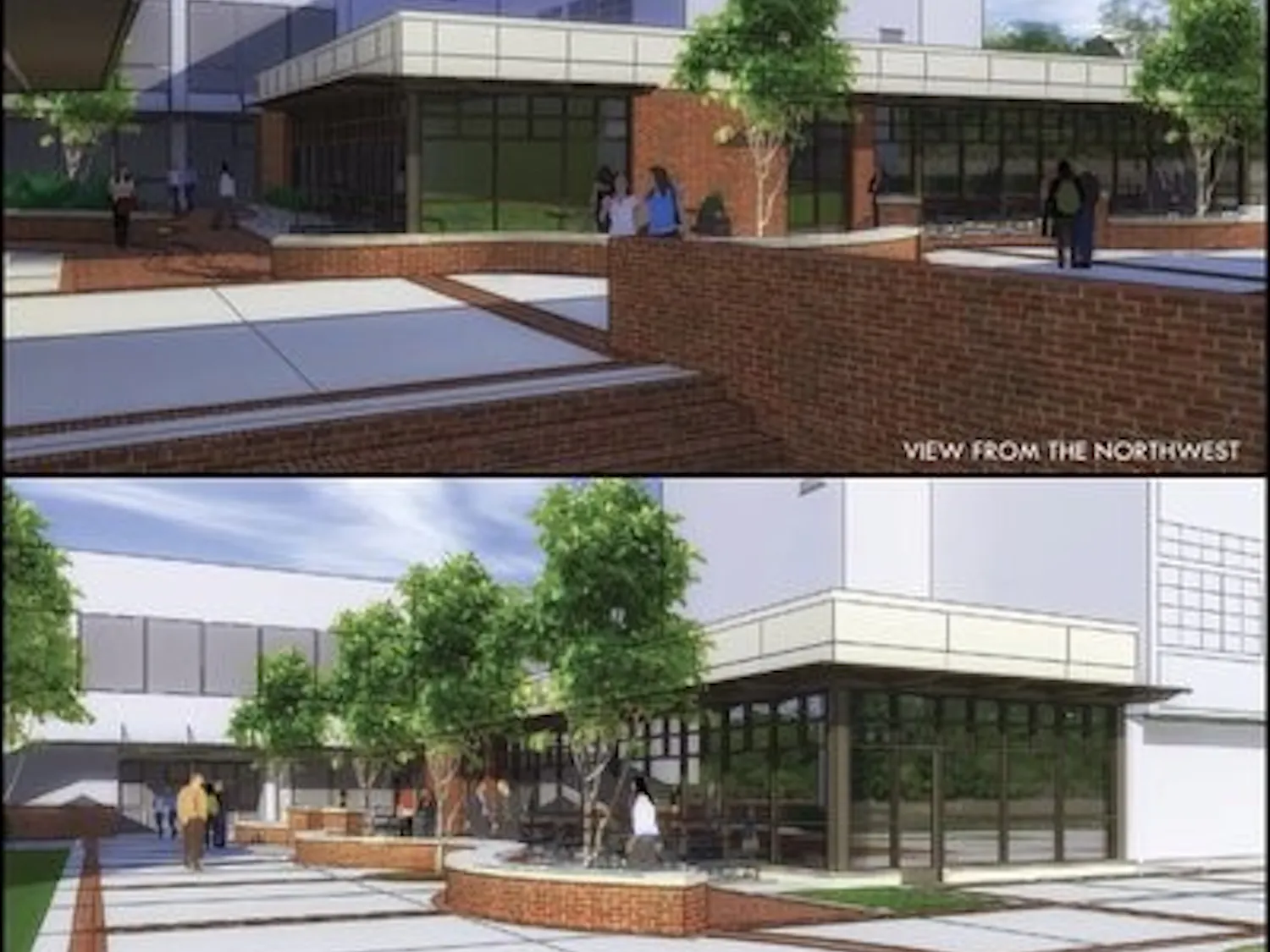 The Foy Hall renovations will include an outside dining area for the future Chicken Salad Chick location.