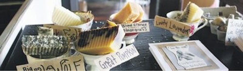 Misch Masch Soaps handmade soaps are sold at The Overall Company in downtown Opelika. (Melody Kitchens / INTRIGUE EDITOR)