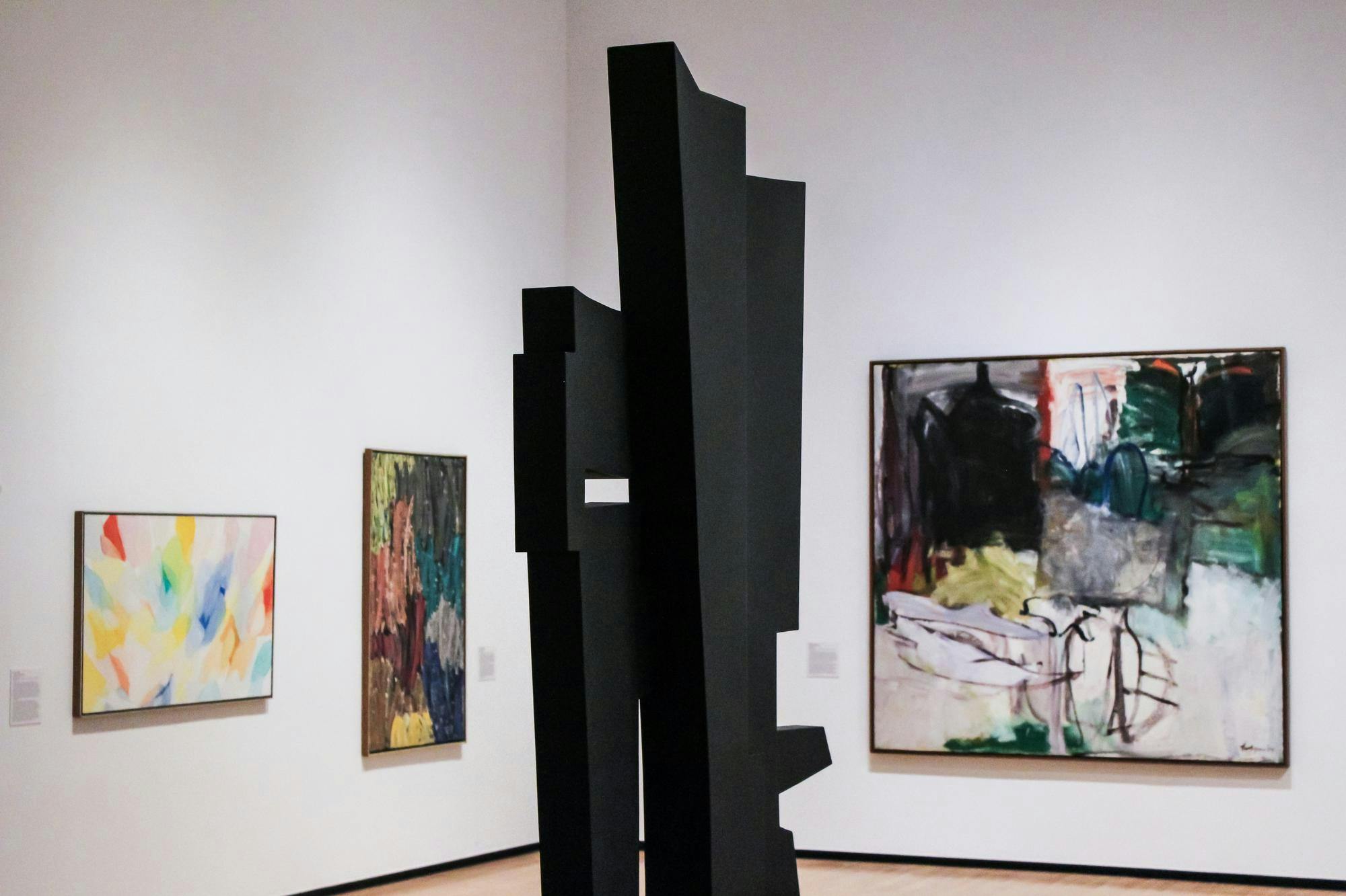 The Jule Museum displays art work in the Women Artists in Ascendance exhibit in Auburn, Ala. on Nov. 14, 2025.