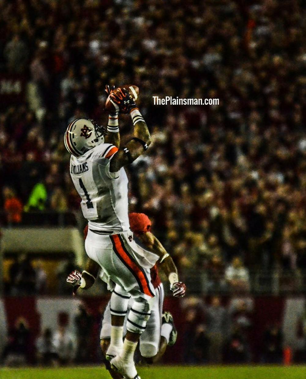 <p>D'haquille Williams makes a deep catch.</p><p>FILE PHOTO</p>