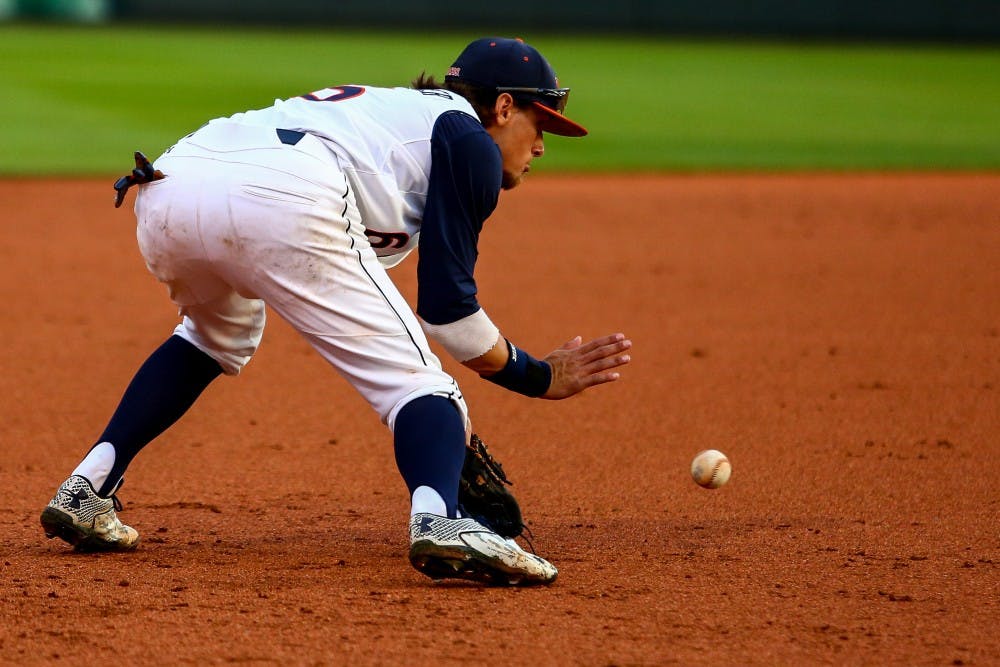 Damon Haecker (6). Auburn, AL, March 20, 2015. (Kenny Moss | Assistant Photo Editor)