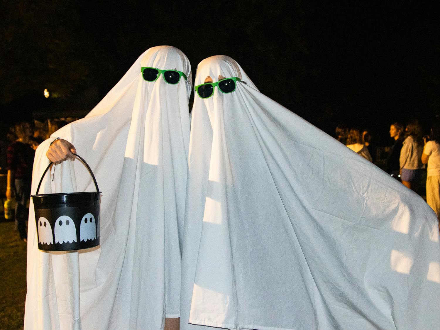 Auburn students dress in costumes for a contest at UPC's Haunting on the Plains event.