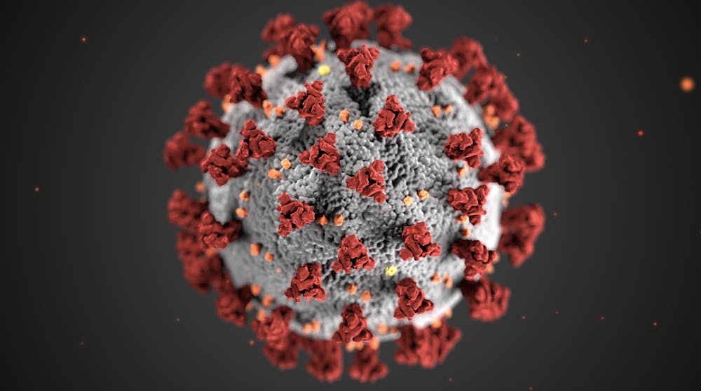 <p>This illustration, created by the Centers for Disease Control and Prevention, reveals ultrastructural morphology exhibited by coronaviruses. The illness caused by this virus has been named coronavirus disease 2019, or COVID-19.</p>