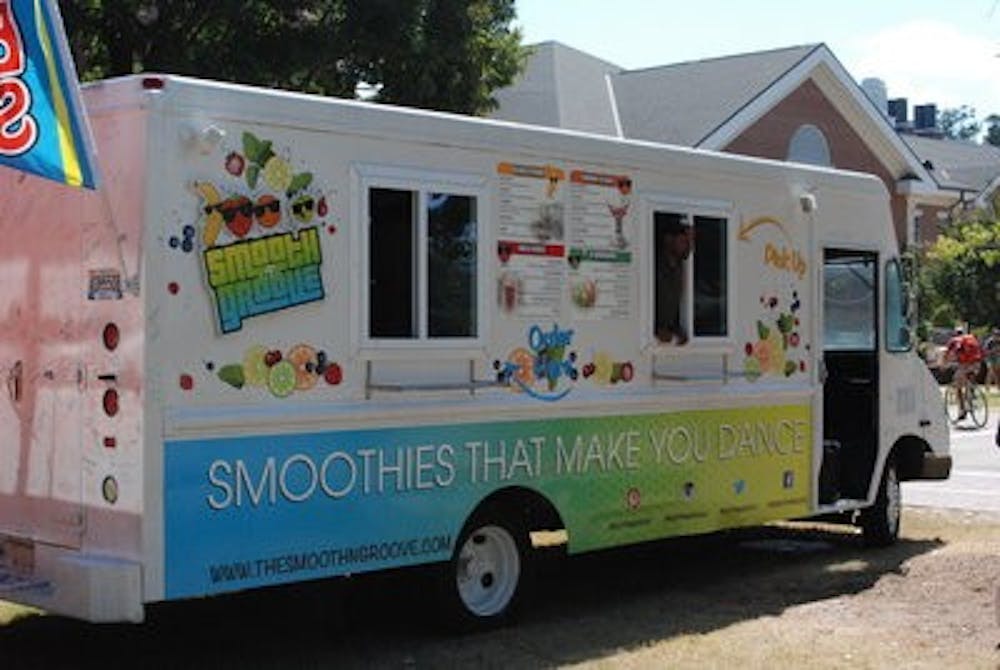 According to Smooth N Groove's truck they offer smoothies that will sure make you dance. Emily Enfinger / ASSOCIATE PHOTOGRAPHER