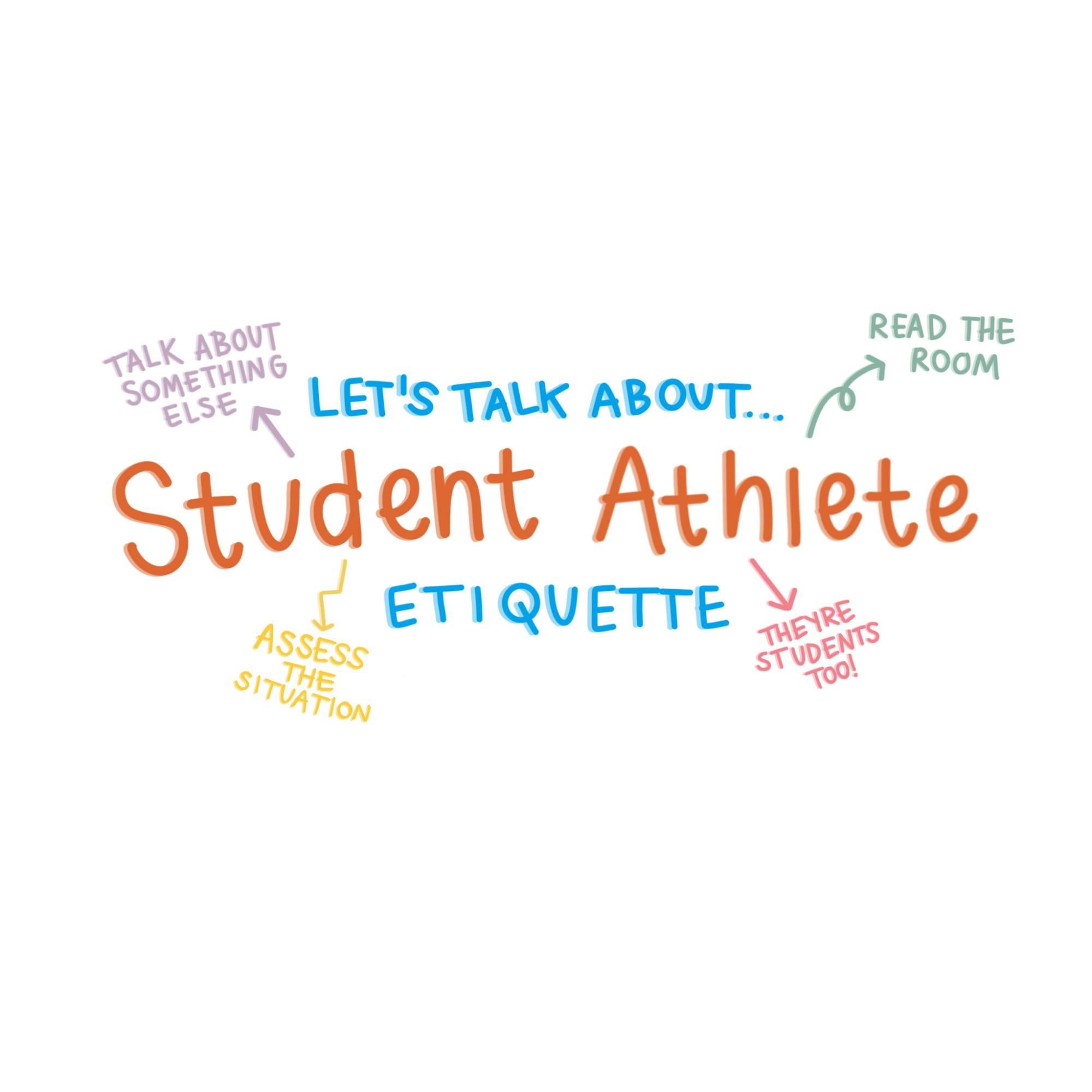 Student Athlete Etiquette Graphic