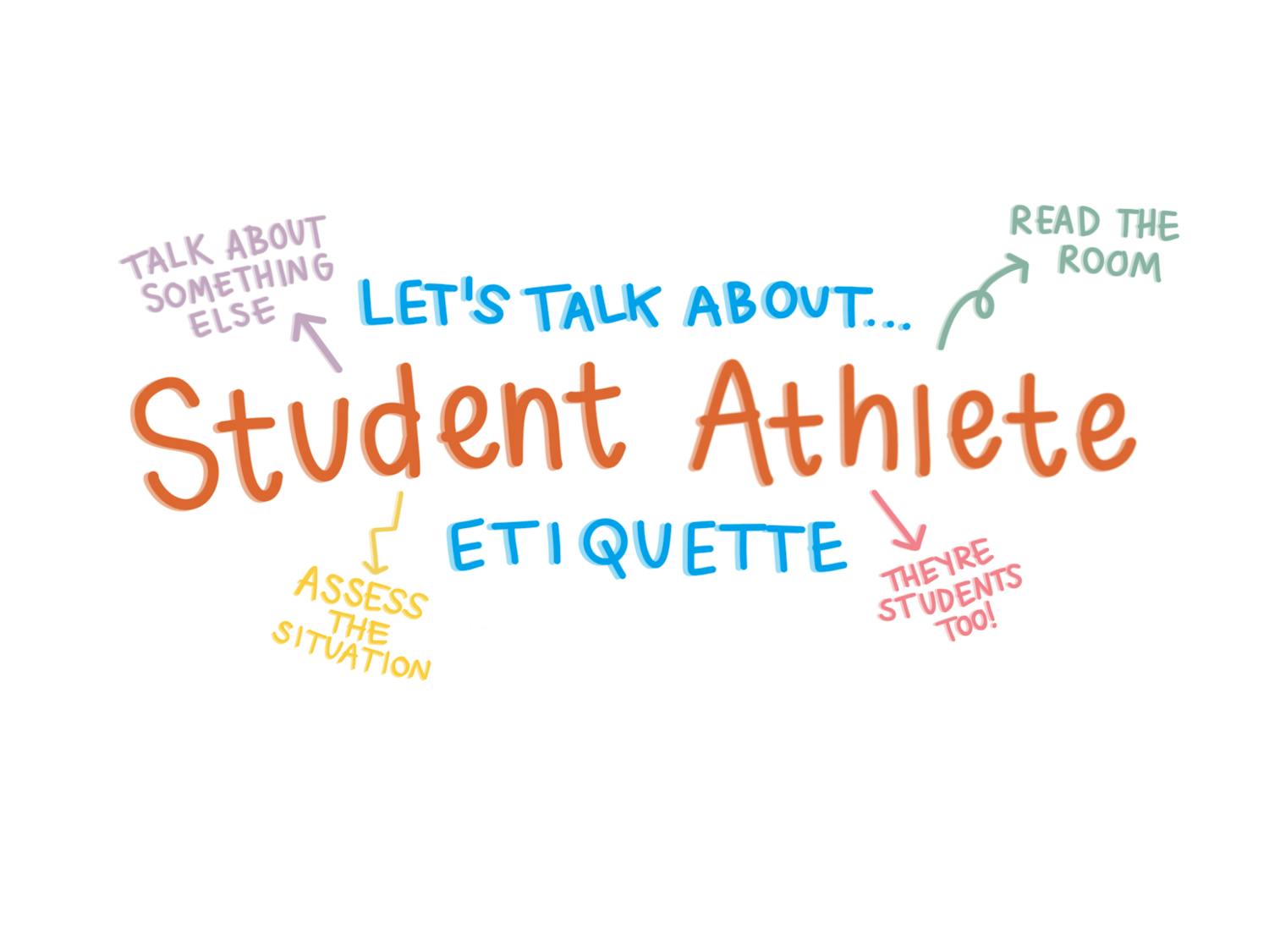 Student Athlete Etiquette Graphic
