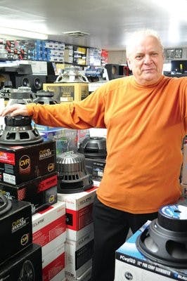Jimmy Jarrell owns Jimmy's Car Stereo and Praise 88.7. (Christen Harned / Assistant Photo Editor)