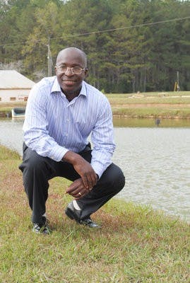Valentin Abe, Auburn alum, implements fish farms in Haiti. (Elaine Busby / assistant photo editor)