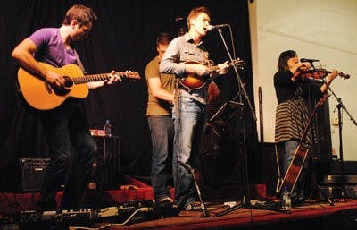 Act of Congress took the stage Friday as part of the Sundilla Acoustic Concert Series at Auburn Unitarian Universalist Fellowship at 450 Thach Ave. Next in the series will be Smithfield Fair, playing Sept. 23. (Maria Iampietro / PHOTO EDITOR)
