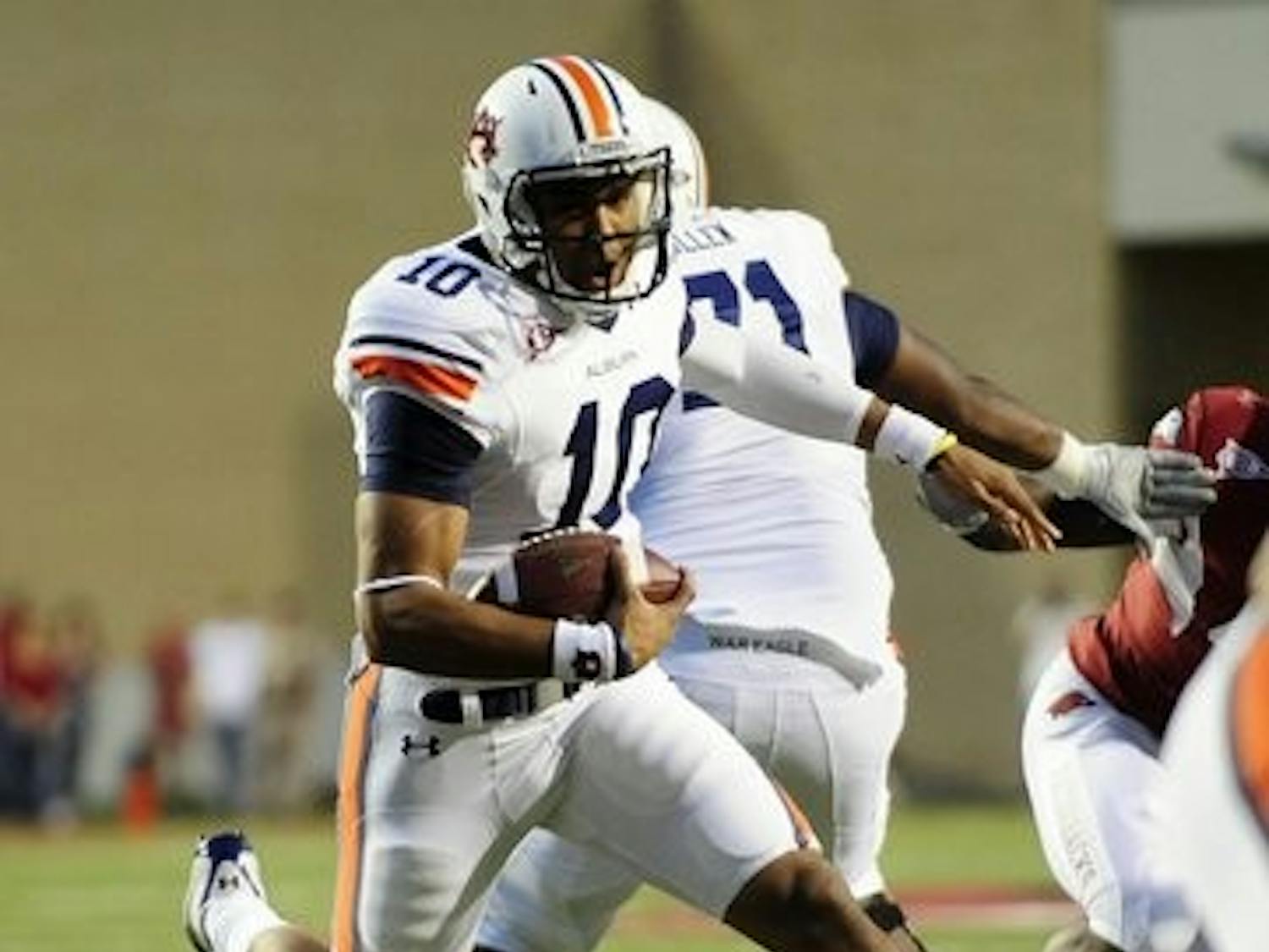 Coach Gene Chizik named Kiehl Frazier the starting quarterback today.(Courtesy of Todd Van Emst)